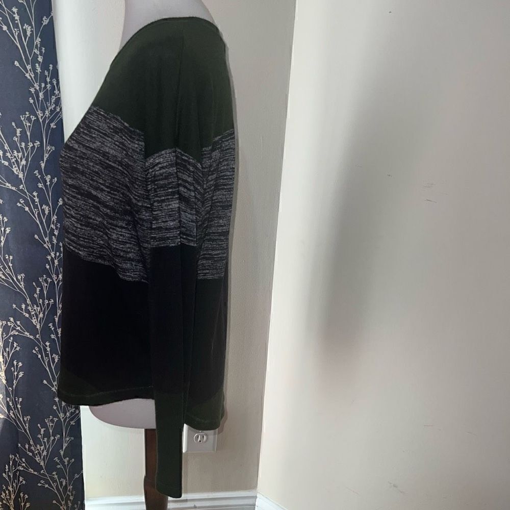 Rag & Bone Striped Color Block Crewneck Sweater L… - image 2